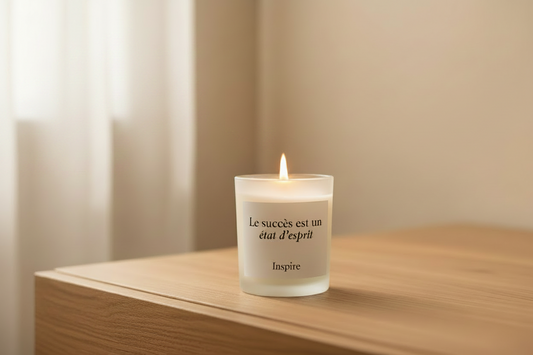 L'Ambitieuse - Bougie d'intention - Musc blanc et vanille