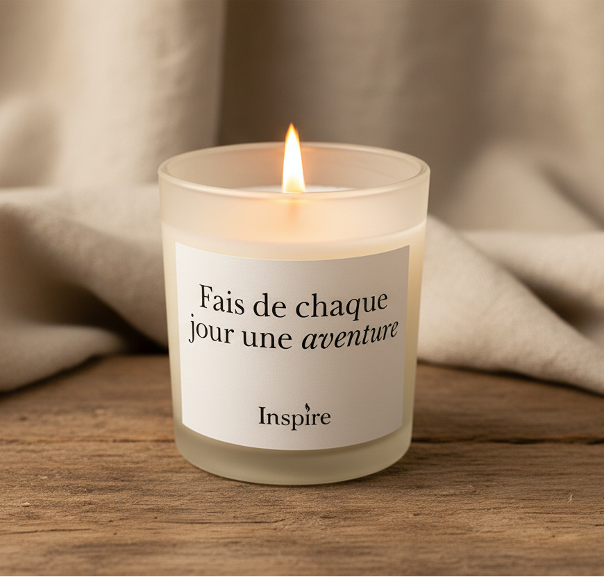 Bougie - Fais de chaque jour une aventure