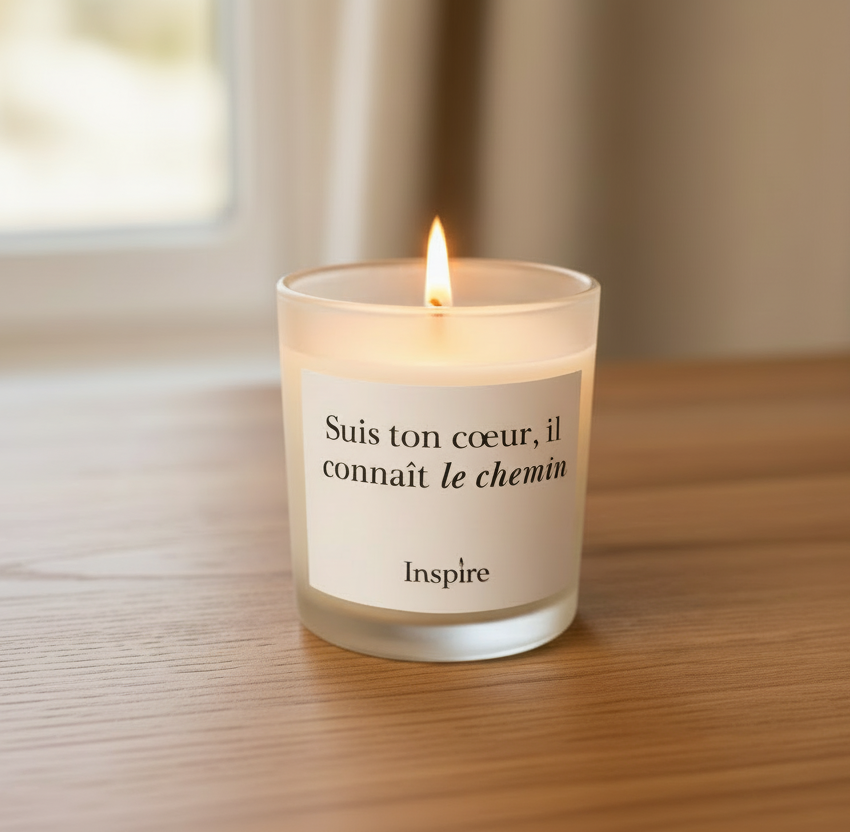 Bougie - Suis ton cœur il  connaît le chemin