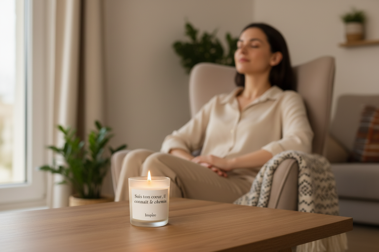 L'Intuitive - Bougie d'intention - Fleur de cerisiers et thé blanc