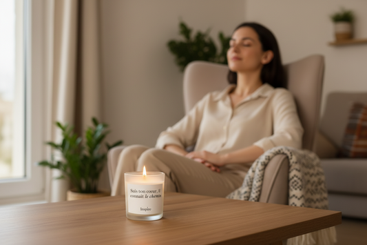 L'Intuitive - Bougie d'intention - Fleur de cerisiers et thé blanc